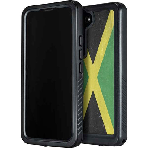 Jamaica Flag Distressed Galaxy S24 Waterproof Case